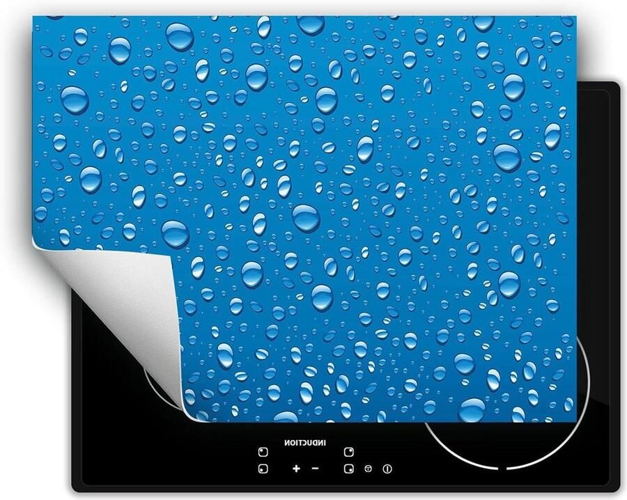 Inductie Kookplaat Beschermer Mat Kookplaat Extra Werkruimte Creëren Kras- en Vlekbestendig 80x52 cm Blauw