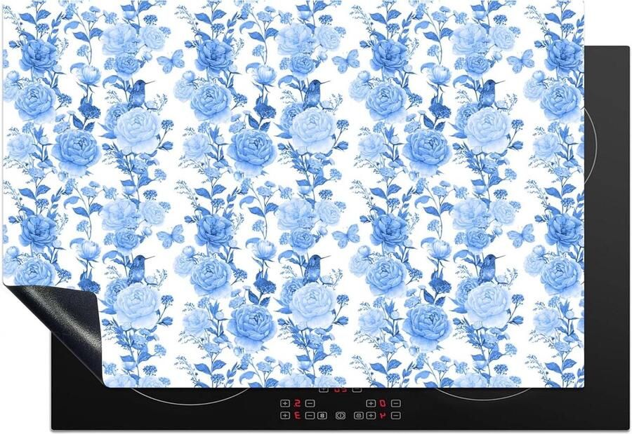 Inductie Kookplaat Beschermer Mat Kookplaat Keuken Beschermen Krasvrij Werkoppervlak 78 x 52 cm Blauw
