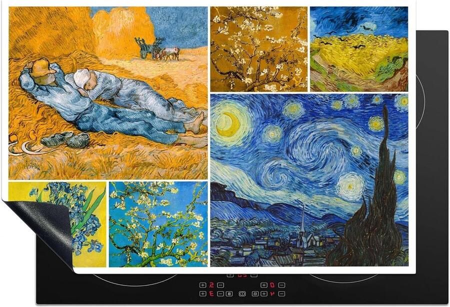 Inductie Kookplaatafdekking Afdekplaat Kookplaat Keuken Beschermen Krasvrij Werkoppervlak 78x52 cm Multicolor