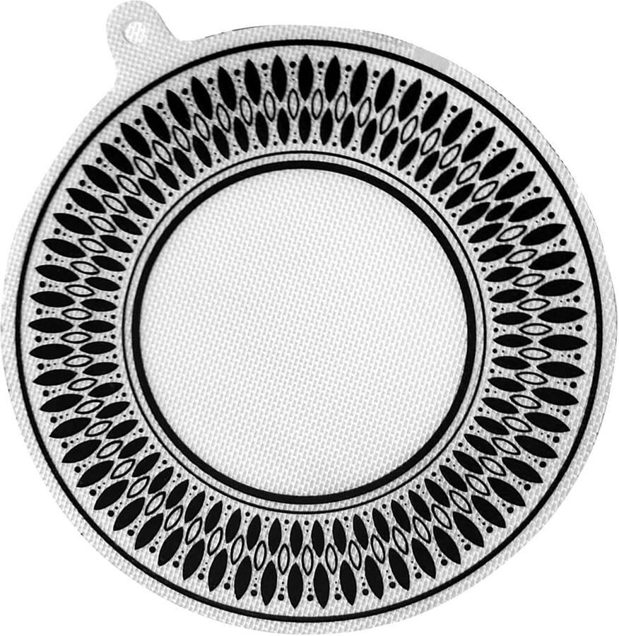 Inductie Kookplaat Beschermer Siliconen Mat Kookplaat Beschermen Hittebestendig Ontwerp 24 cm Diameter Zwart