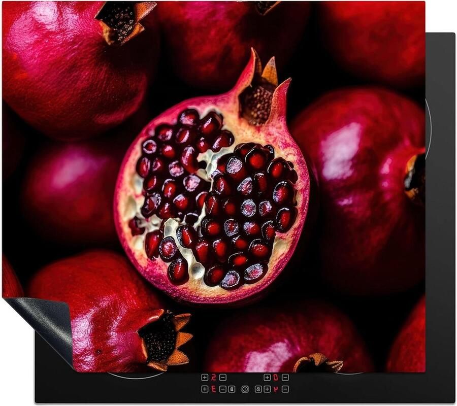 Inductie Kookplaat Beschermer Werkblad Beschermer Afdekplaat Extra Werkruimte Creëren Levendige Fotoprint Design 57x51 cm Rood