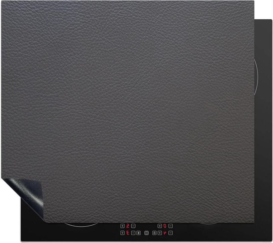 Inductie Kookplaat Beschermer Werkblad Beschermer Kookplaat Extra Werkruimte Creëren Antislip Leerlook 60x52 cm Grijs