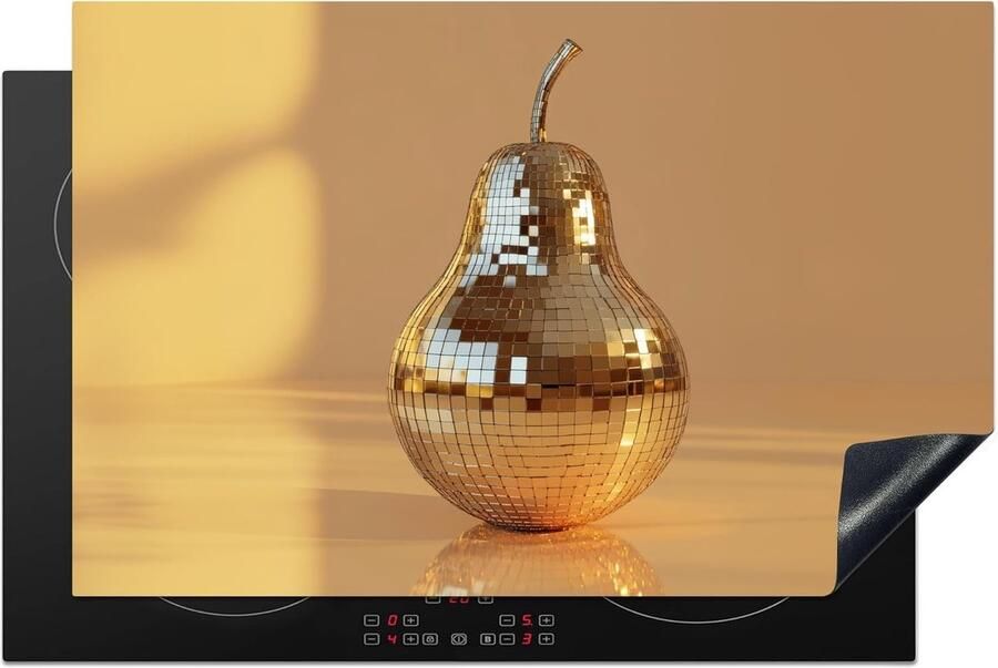 Inductie Kookplaat Beschermer Werkblad Bescherming Keuken Decoratie Unieke Foto Print 81x52 cm Goud Glitter
