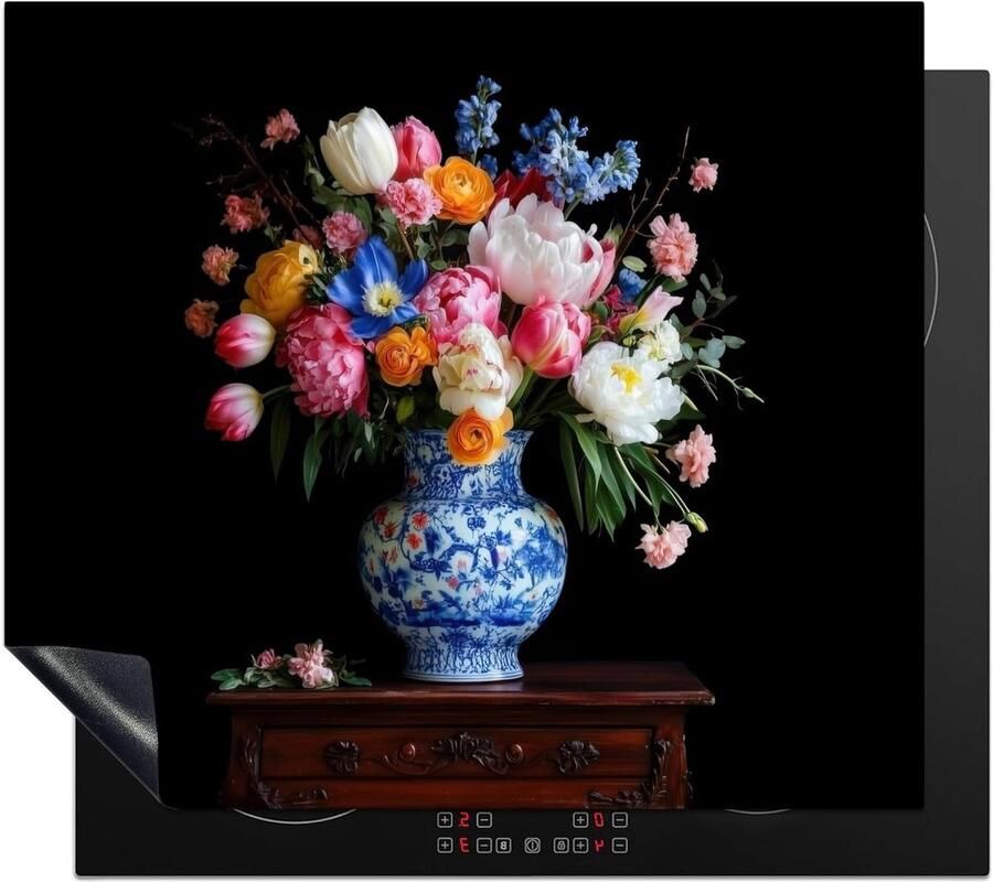 Inductie Kookplaat Beschermer Werkbladmat Kookplaat Keuken Decoratie Unieke Foto Print 57x51 cm Rozen Design