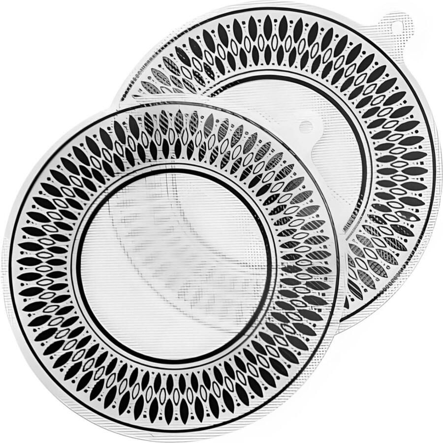 Inductie Kookplaat Beschermers Kookplaat Matten Koken Beschermen Hittebestendig Siliconen 22 cm Zwart