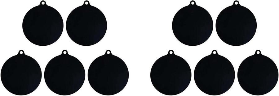 Inductie Kookplaat Beschermers Kookplaat Matten Kookplaat Beschermen Antislip en Hittebestendig 22 cm diameter Zwart