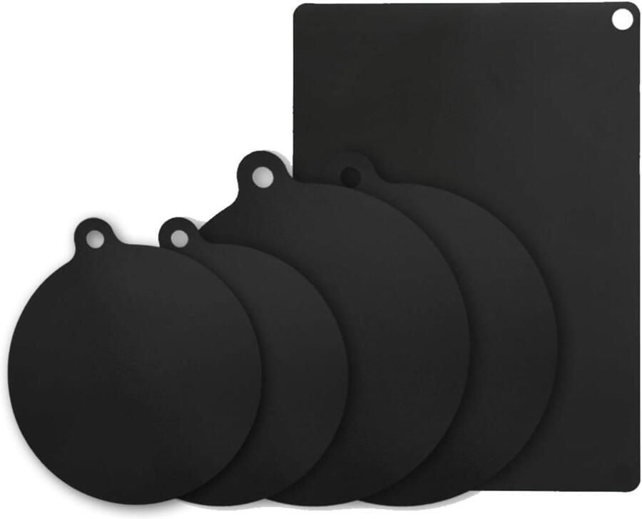 Inductie Kookplaat Beschermers Matten Set Kookplaat Beschermen Hittebestendig Glasvezel 5-delig 0.7mm Zwart