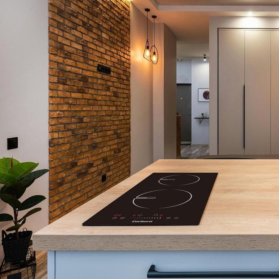 Inductie Kookplaat Compact Fornuis Snel Koken Booster Functie 30 cm Zwart