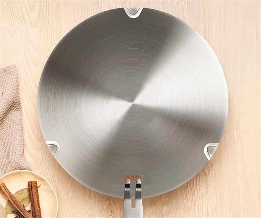 Inductie Kookplaat Converter met Afneembare Handvat Warmte Diffuser Plaat voor Kachel en Glas Kookplaat 18cm