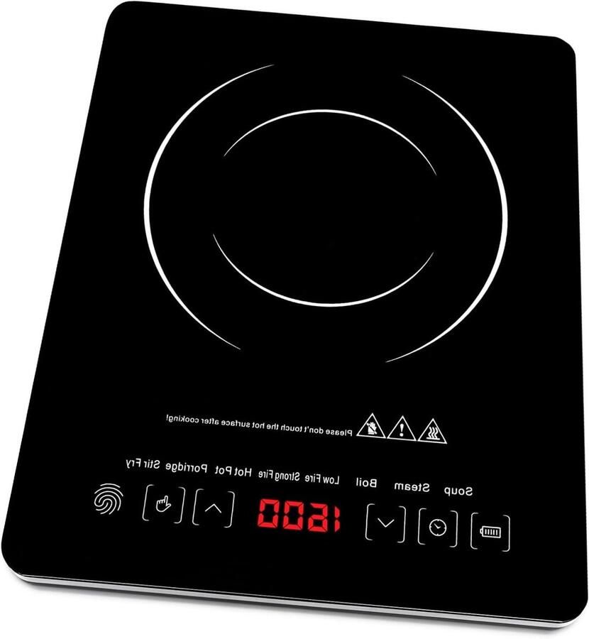 Inductie Kookplaat Draagbare Kookplaat Elektrisch Snel Koken Touch Control Bediening 35 x 28 x 6 cm