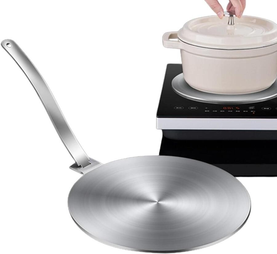 Inductie Kookplaat Draagbare Kookplaat Koken op Werkblad Smart Touch Control 26.8 cm Zilver