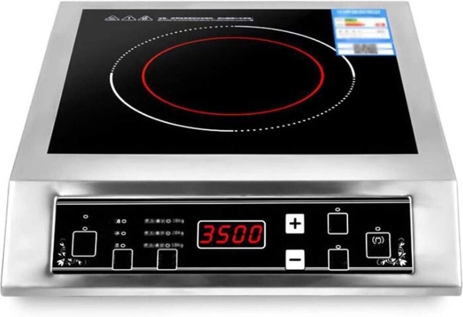 Inductie Kookplaat Draagbare Kookplaat Snel Koken Digitale Touch Control 3500W Vermogen Zwart