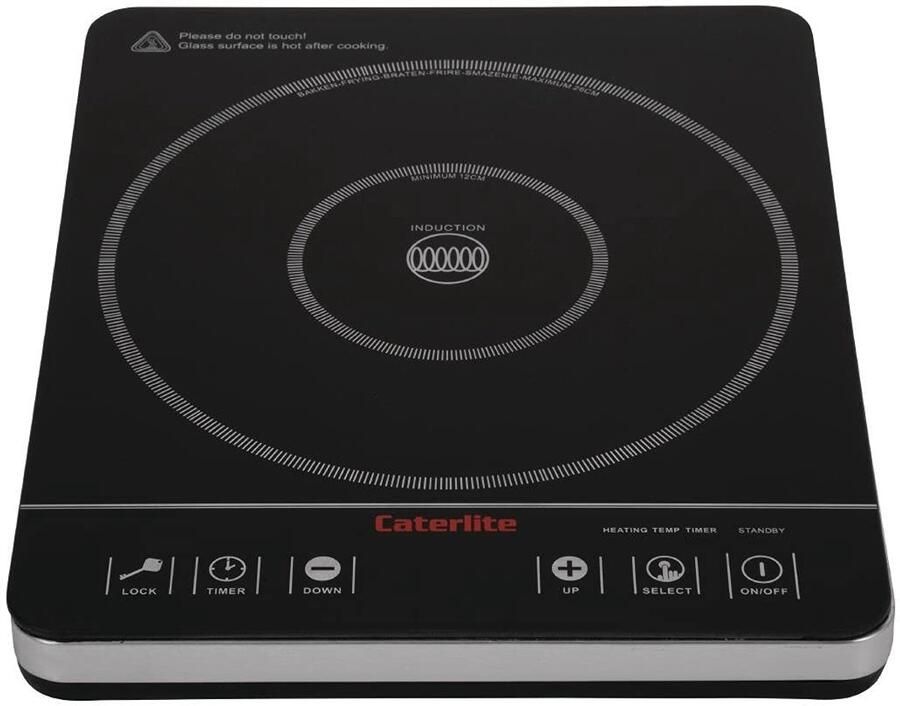 Inductie Kookplaat Draagbare Kookplaat Snel Koken Instelbare Timer 2000W Zwart