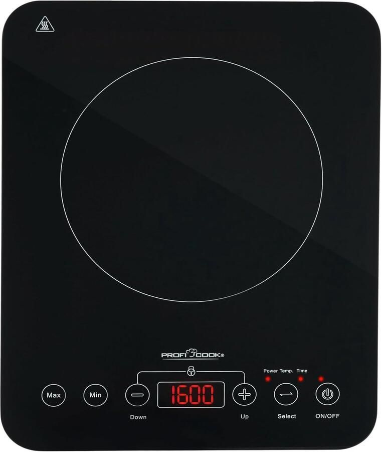 Inductie Kookplaat Elektrisch Fornuis Snel Koken 10 Vermogensstanden 42x33x10cm Zwart