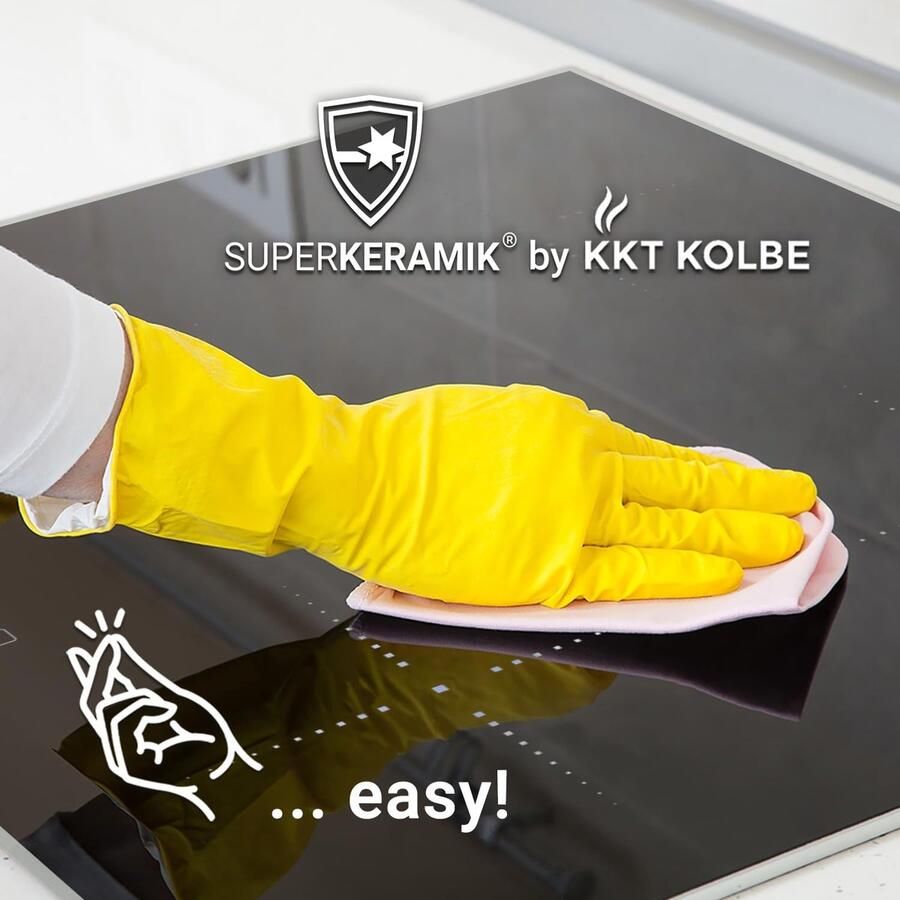 Inductie Kookplaat Elektrisch fornuis Snel Koken Slank RVS Frame 60 cm Zwart