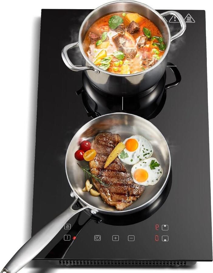Inductie Kookplaat Elektrisch fornuis Snel Koken Touch Control 30 cm Zwart