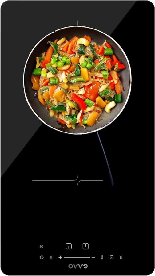 Inductie kookplaat Elektrisch fornuis Snel koken Touch control 3500W Zwart