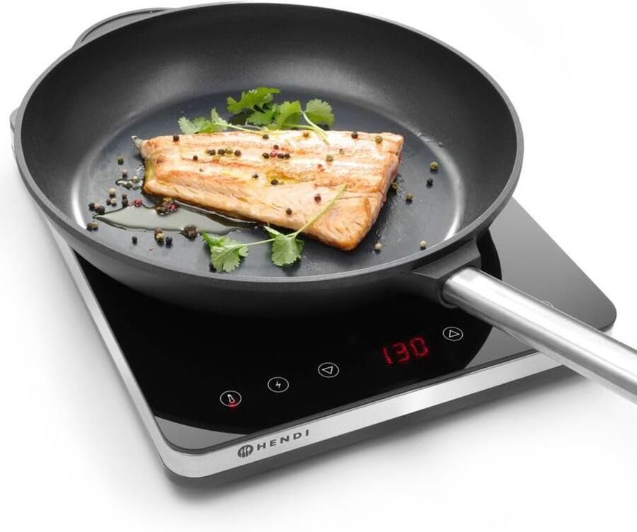 Inductie Kookplaat Inductiefornuis Kookplaat Professioneel Koken Digitale Instellingen 319x355x67mm Zwart
