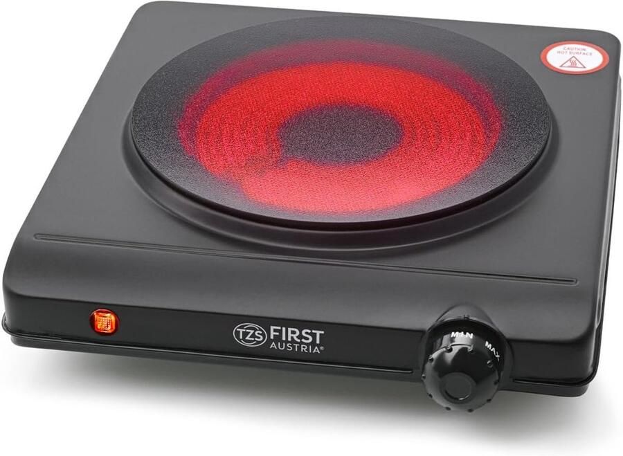 Inductie Kookplaat Elektrische Kookplaat Koken en Verwarmen Snelle Warmte Verdeling 25 x 28.5 cm Zwart