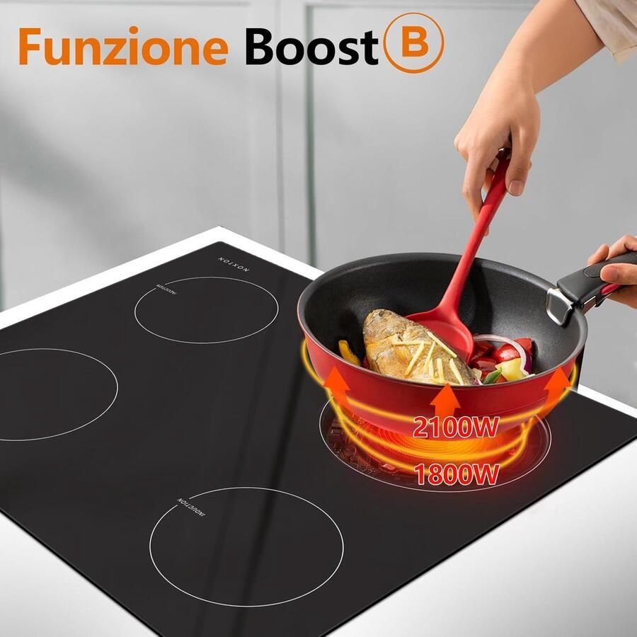 Inductie Kookplaat Elektrische Kookplaat Koken Thuis Boost Functie 60 cm Zwart