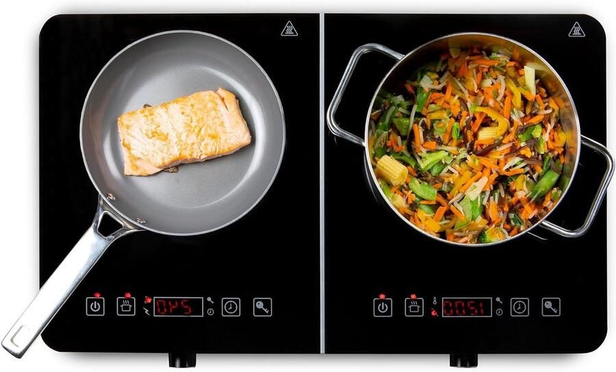 Inductie Kookplaat Elektrisch fornuis Thuis koken Automatische uitschakeling 3500W Zwart - Foto 2