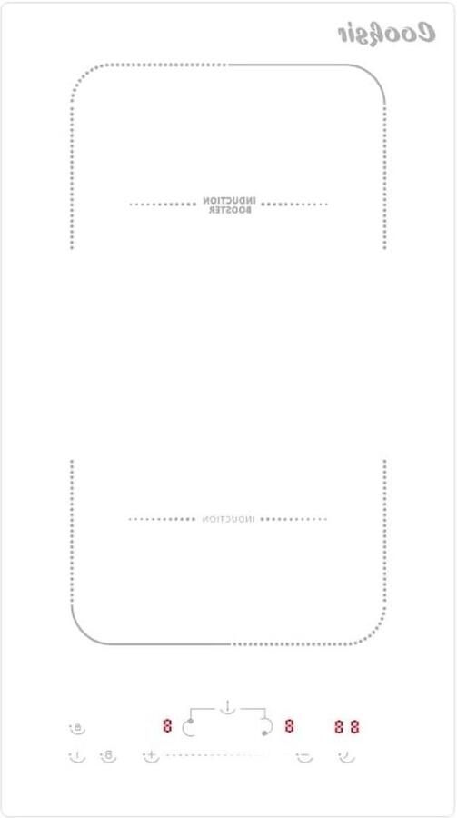 Inductie Kookplaat Elektrische Kookplaat Snel Koken Flexzone 30 cm Wit