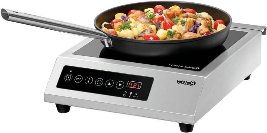 Inductie Kookplaat Elektrische Kookplaat Snel Koken Roestvrij Staal 3000 Watt Zwart