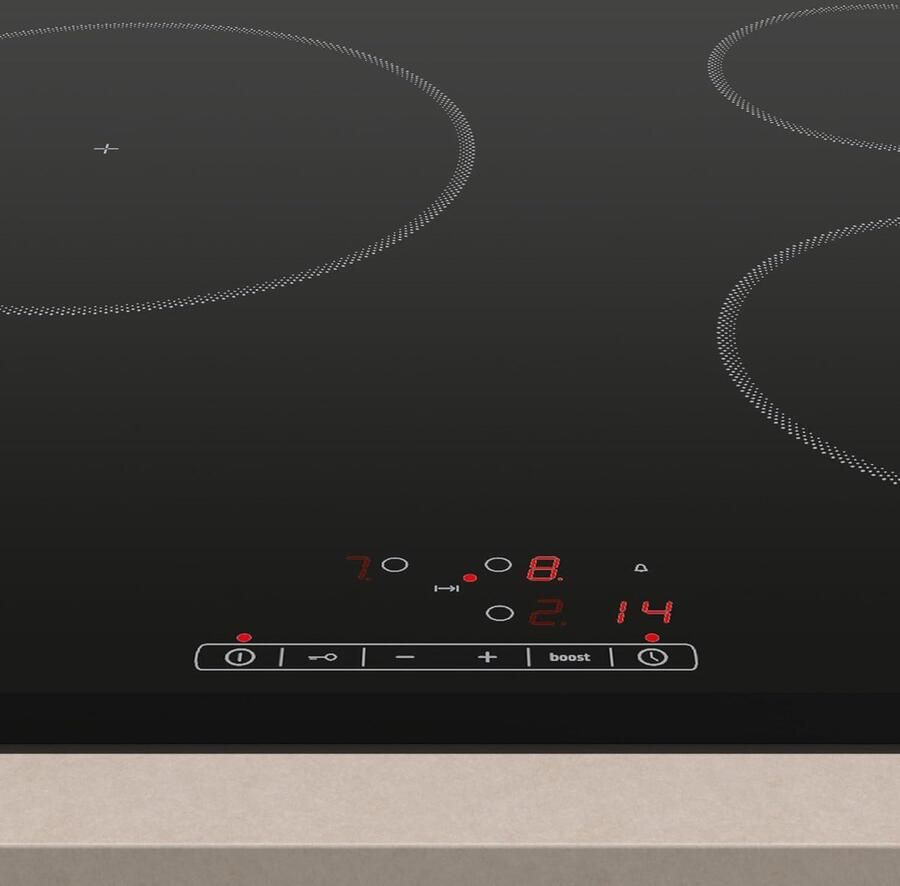 Inductie kookplaat Inbouw fornuis Snel koken Kinderveiligheid 60 cm Zwart - Foto 2