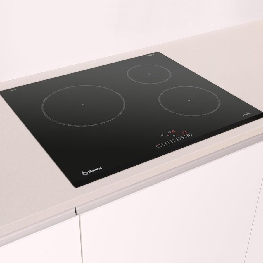 Inductie kookplaat Inbouw fornuis Snel koken Kinderveiligheid 60 cm Zwart