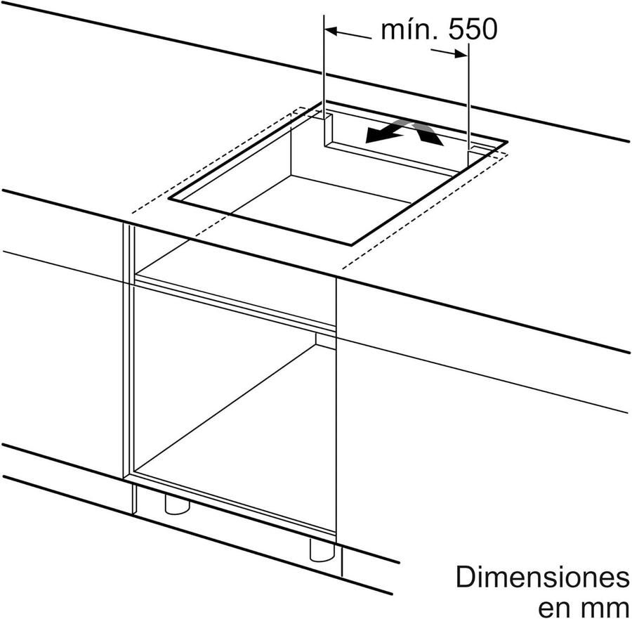 Inductie kookplaat Inbouw kookplaat Snel koken Kinderslot functie 60 cm Zwart