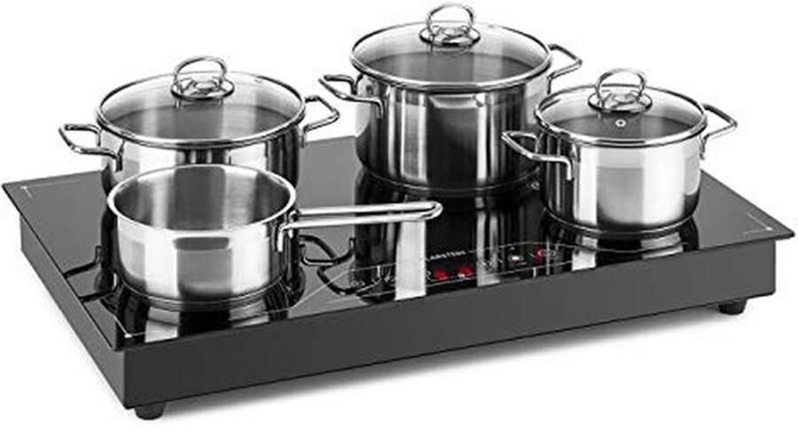 Inductie Kookplaat Keramisch Koken Vrij Koken Vrije Zone Technologie 3500 Watt Zwart