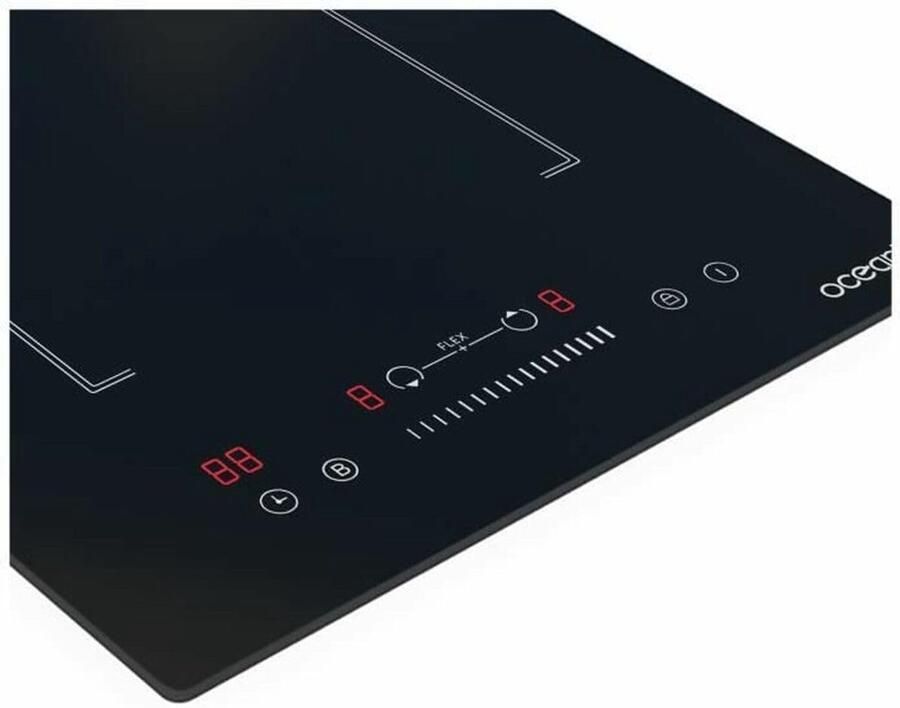 Inductie Kookplaat Kooktoestel Snel Koken Twee Kookzones 58 x 37.5 cm Zwart