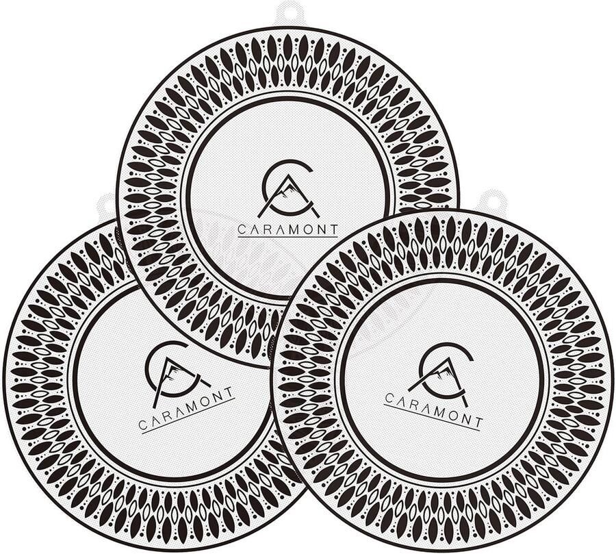 Inductie Kookplaat Mat Antislip Siliconen Beschermer Krasvrije Keuken Vaatwasmachinebestendig 22 cm Diameter Zwart