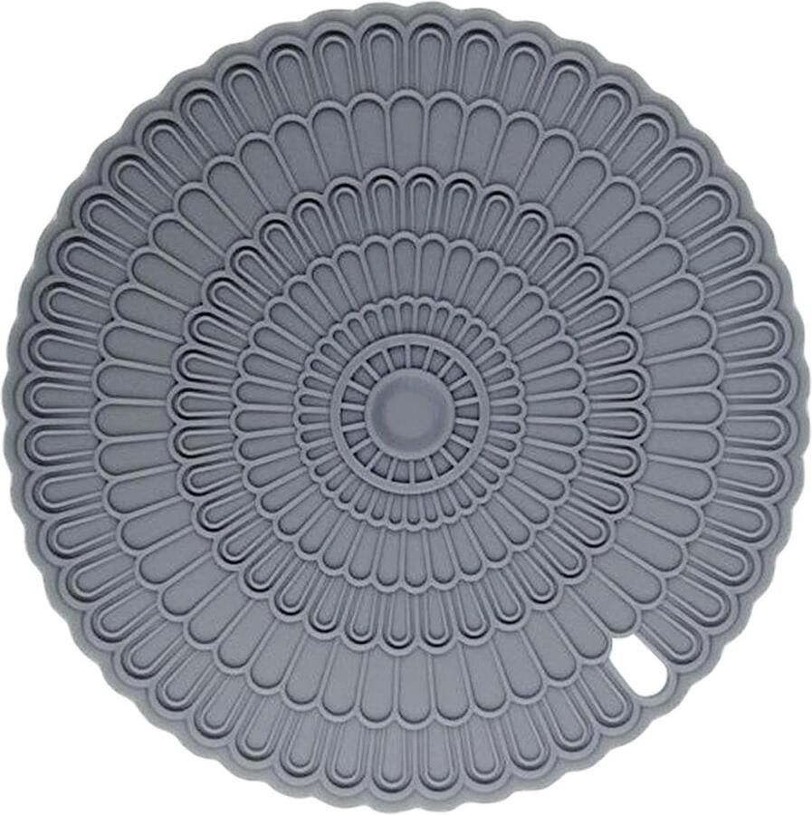 Inductie Kookplaat Mat Beschermende Mat Keuken Beschermen Hittebestendig Siliconen 20 cm Diameter Grijs