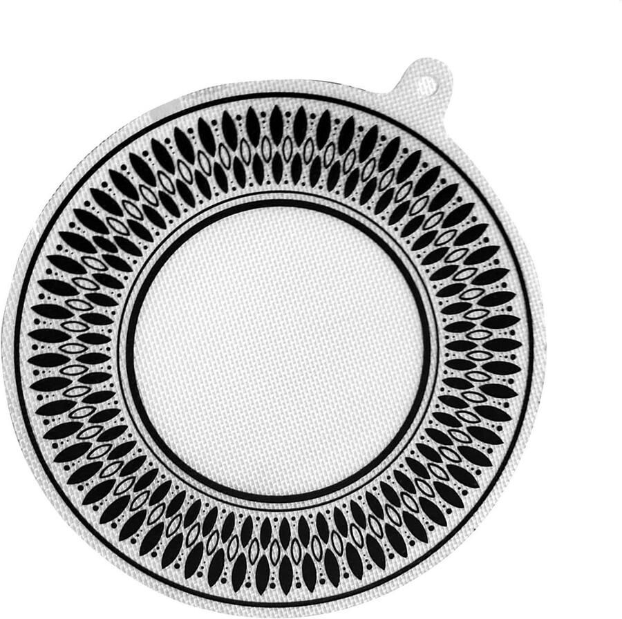 Inductie Kookplaat Mat Beschermmat Kookplaat Beschermen Hittebestendig Silicone 22 cm Diameter Zwart