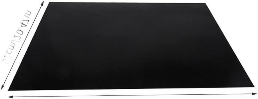 Inductie Kookplaat Mat Kookplaat Beschermer Koken Hittebestendig Glasvezel 52cm x 78cm Zwart