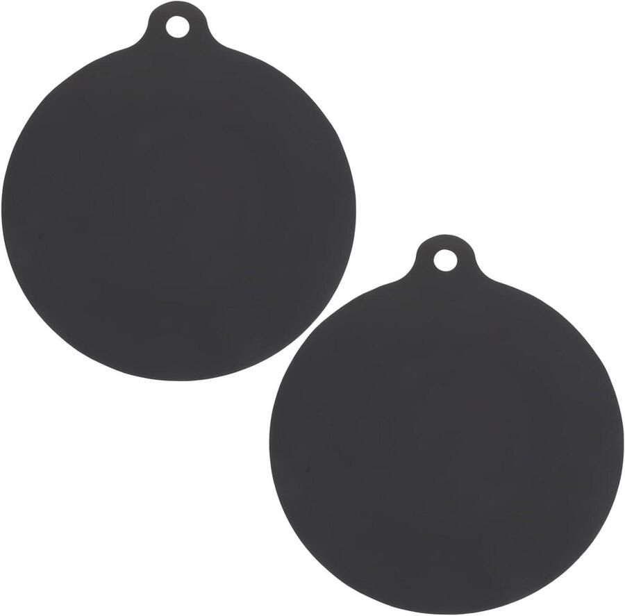 Inductie Kookplaat Mat Siliconen Onderlegger Keuken Beschermen Hittebestendig Antislip 19x16cm Zwart