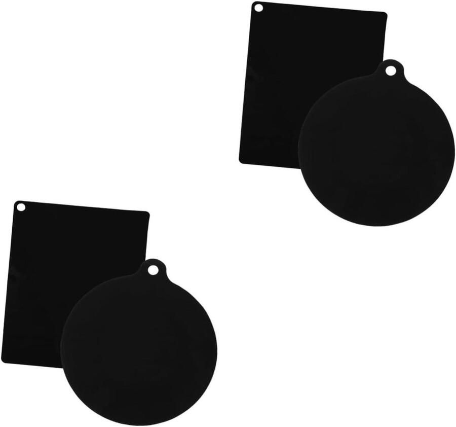 Inductie Kookplaat Matten Kookplaat Beschermers Koken Beschermen Hittebestendig Siliconen 25 x 25 cm Zwart