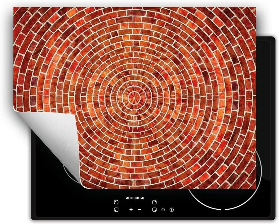 Inductie Kookplaat Protector Aanrechtblad Mat Keuken Werkruimte Kras- en Vuilbestendig 70x52 cm Rood