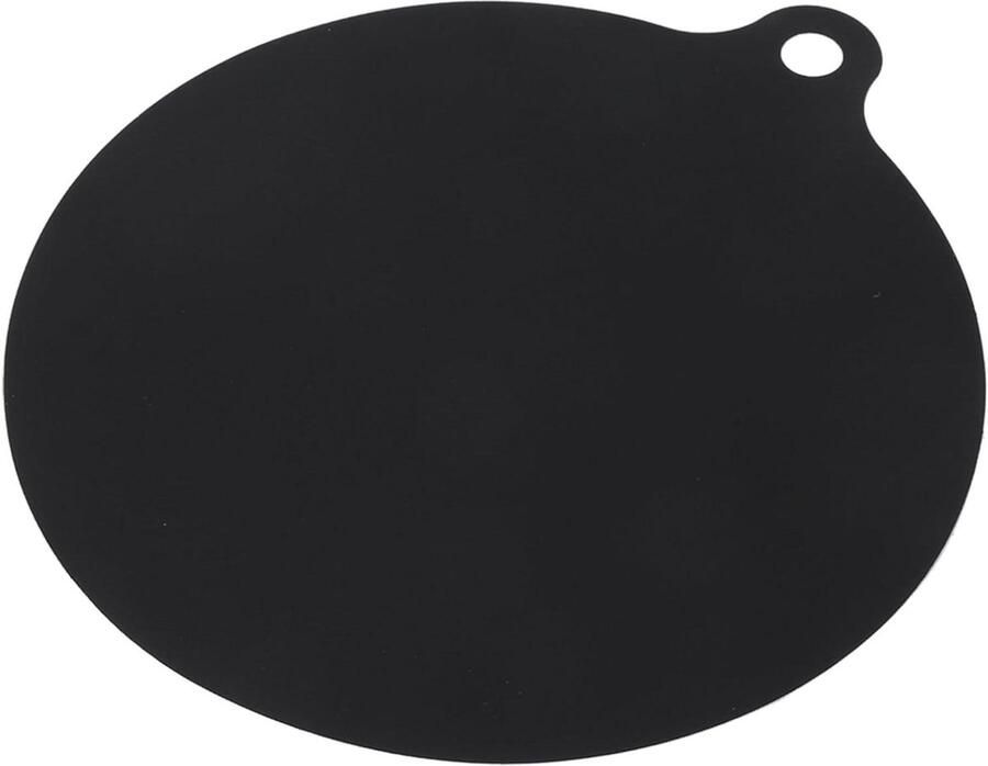 Inductie Kookplaat Protector Beschermmat Kookplaat Keuken Schoon Houden Hittebestendig Siliconen 22 cm Diameter Zwart