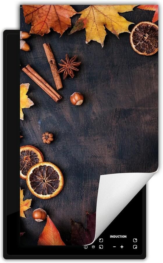 Inductie kookplaat protector Kookplaat deksel Extra werkblad Krasvrije bescherming 30x52 cm Herfst design