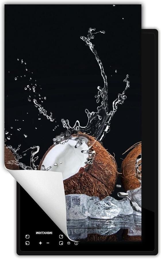 Inductie kookplaat protector Kookplaat deksel Extra werkruimte creëren Kras- en vlekbestendig 30x52 cm Zwart