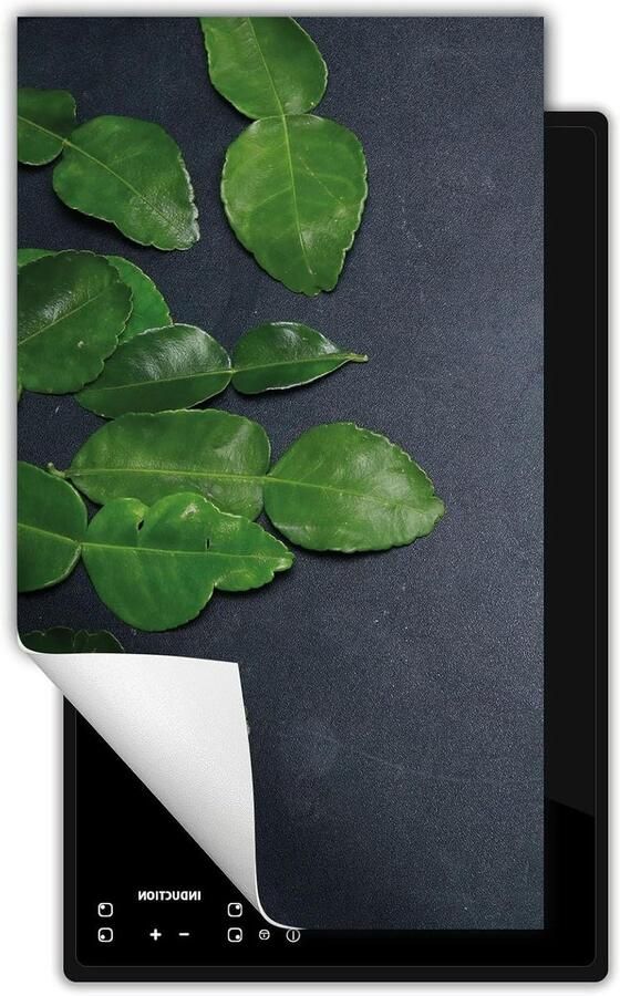 Inductie kookplaat protector Kookplaat deksel mat Extra werkblad creëren Krasbestendig vinyl materiaal 30x52 cm Grijs