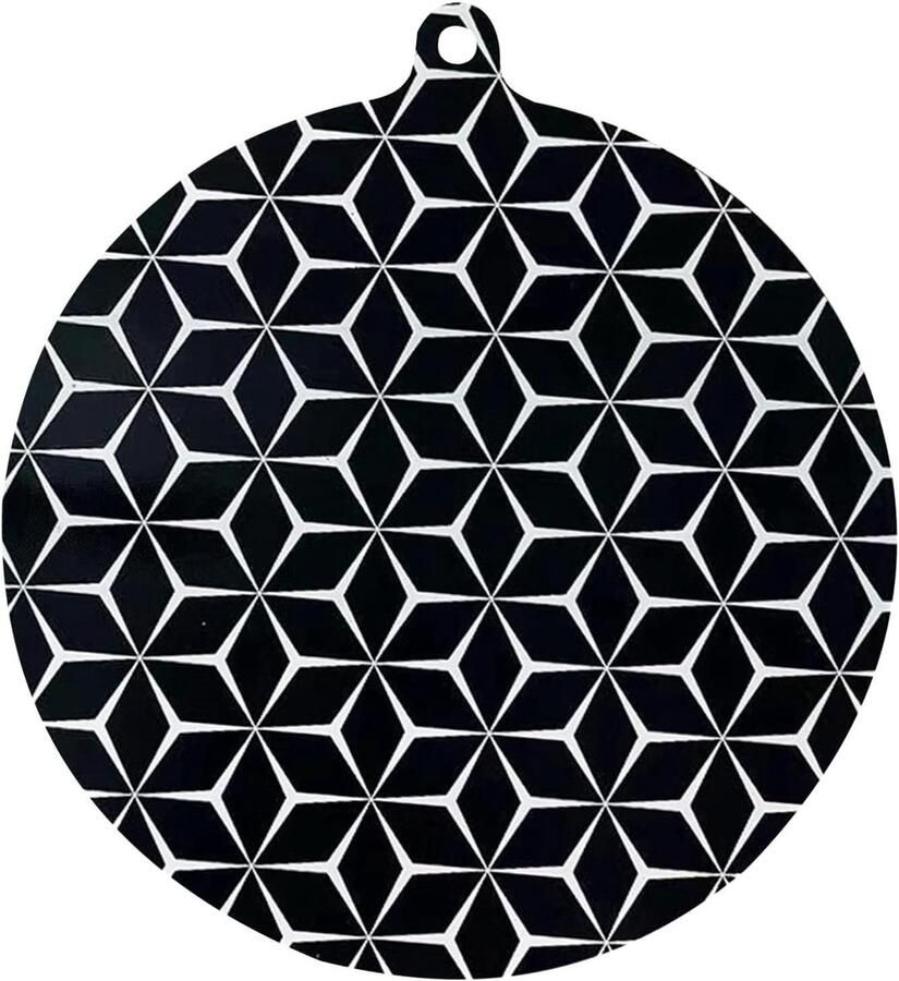 Inductie Kookplaat Protector Kookplaat Mat Bescherming Keuken Hittebestendig Siliconen 24 x 22 cm Zwart