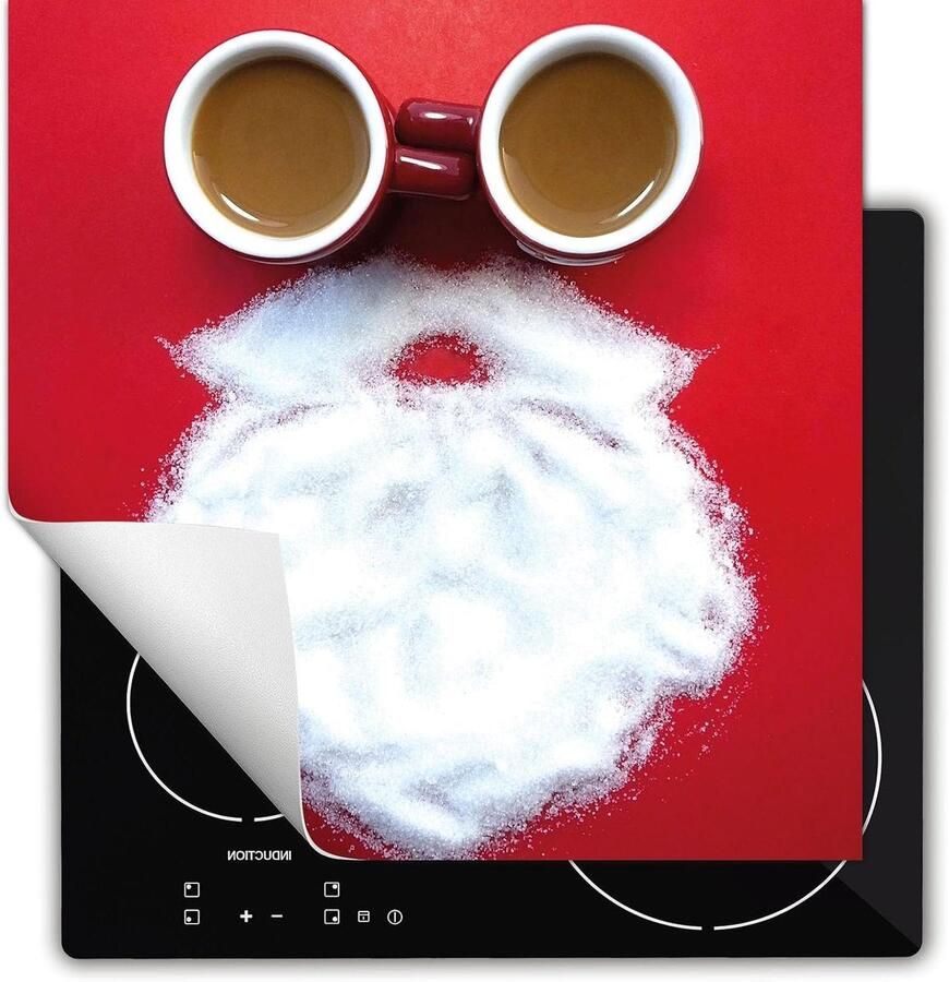 Inductie Kookplaat Protector Kookplaat Mat Keuken Beschermen Anti-slip Vinyl 60x52 cm Holidays Red