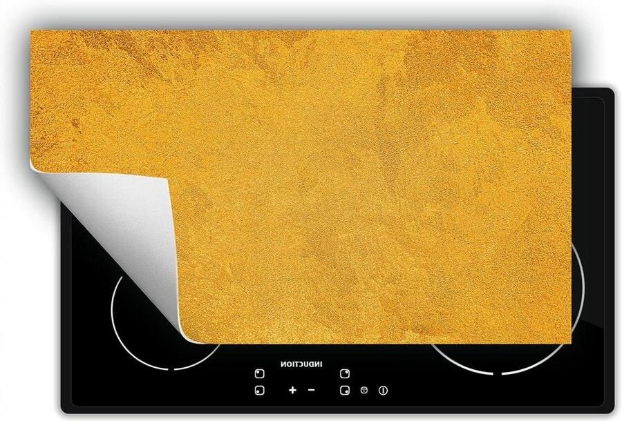 Inductie Kookplaat Protector Kookplaatbeschermer Werkblad Extra Werkruimte Creëren Kras- en Vlekbestendig 90x52 cm Leisteen Goud