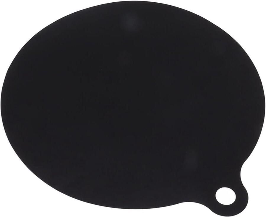 Inductie Kookplaat Protector Kookplaatmat Siliconen Krasvrij Houden Hittebestendig tot 200°C Rond 22 cm Zwart
