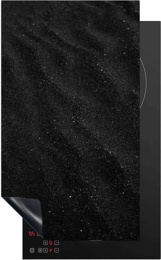 Inductie Kookplaat Protector Mat for Kookplaat Keuken Beschermen Krasvrij Werkoppervlak 30x52 cm Zwart Wit Zand