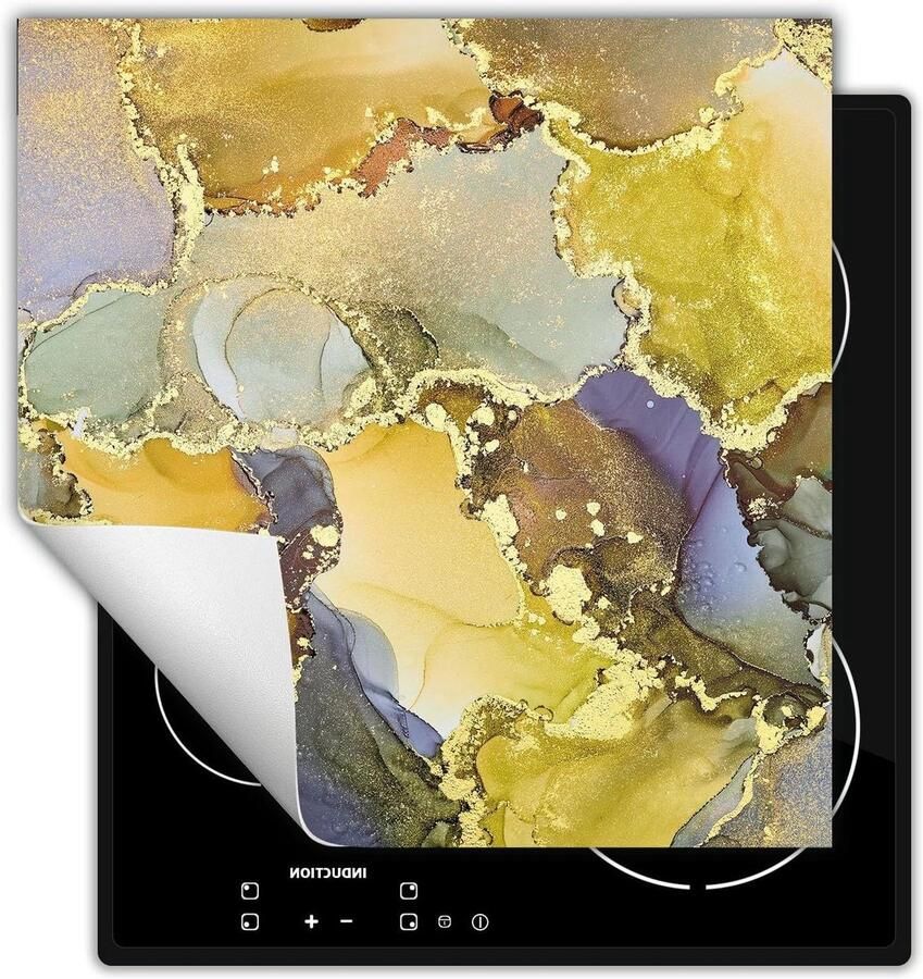 Inductie Kookplaat Protector Mat Kookplaat Extra Werkruimte Creëren Krasvrije Bescherming 50x52 cm Marmer
