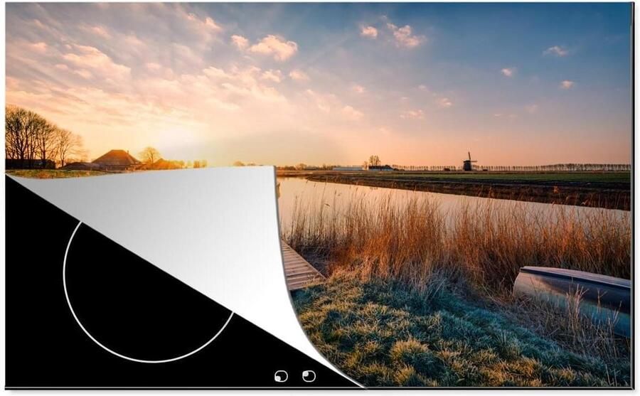Inductie Kookplaat Protector Mat Kookplaat Keuken Beschermen Unieke Foto Print 80x52 cm Multicolour